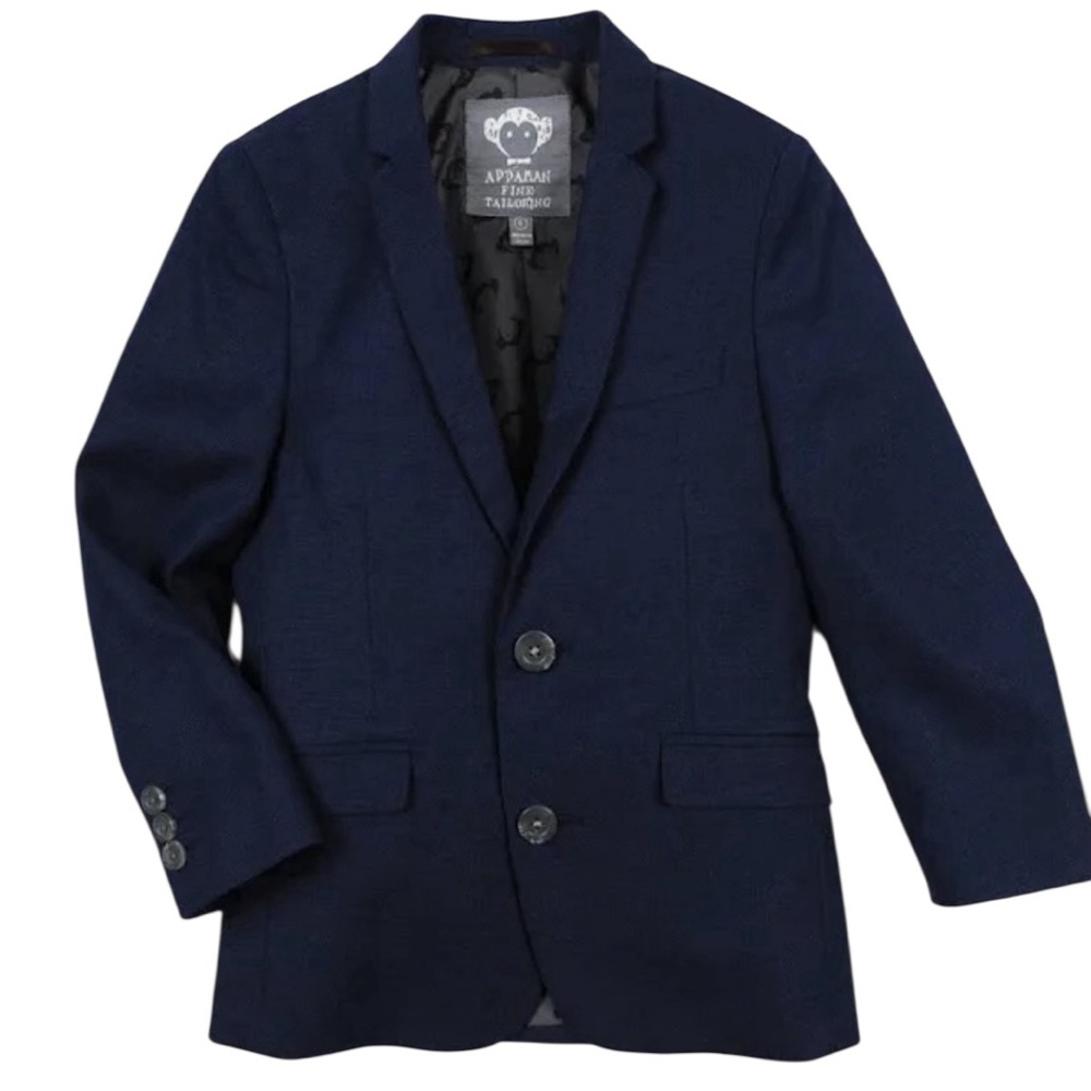 NWT Appaman‎ Boys Navy Blue Blazer Suit Jacket Wedding Special Occasion Formal